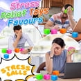 thumbnail image 4 of bolas de estrés en forma de cubo para adultos y niños, juguete antiestrés para niños, bola de estrés Squishy Rainbow Needoh, juguetes sensoriales, juguetes para aliviar la ansiedad, 4 of 5