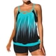 thumbnail image 2 of Traje de baño de 2 piezas para mujer, trajes de baño para mujer, traje de baño vintage estampado para mujer, traje de baño conservador, falda de playa estampada para mujer, traje de baño bikini, traje, 2 of 6