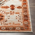thumbnail image 3 of Tevazu Orange 5'3" x 7' Traditional Rectangle Area Rug, 3 of 6