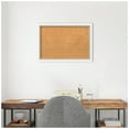 thumbnail image 5 of Amanti Art Natural Cork Board Wood Framed Morgan White Silver Bulletin Board 26 in. x 18 in., 5 of 7