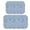 Paisley and Damask Blue Pattern, variant on Paisley and Damask Blue Pattern Bath Mat Set Of 2,Non-Slip Rug for Bathroom,Kitchen,Bedroom,Entrance, 30x17 and 23.5x15.7 Inches