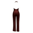 thumbnail image 3 of New European And Jumpsuit Lady'S Sleeveless Neck Sequin Pants Women Summer Jumpsuit for Women Wedding Outfit Leather Bodysuit Long Sleeve Comfy Jumpsuits for Women Womens Body Suits Tops Coverall Leg, 3 of 4