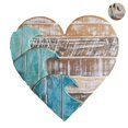 thumbnail image 2 of Mural De Corazón Decoración De Interiores Colgante En Forma De Corazón Amor Madera Colgante De Madera Con Patrón De Onda Para La Decoración De La Habitación De La Oficina matsuzay HA018472-00, 2 of 7