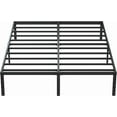 thumbnail image 6 of 14 Inch Metal Bed Frame Queen Size No Box Spring Needed, Heavy Duty Platform Support Up to 3000 lbs, Easy Assembly, Noise Free, Black, 6 of 9