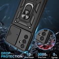 thumbnail image 4 of Galaxy A13 5G Case / A04S Case, Samsung Galaxy A13 5G Case with HD Screen Protector, Heavy Duty Shockproof Phone Cover with Magnetic Kickstand Ring for Galaxy A13 5G, Black, 4 of 8