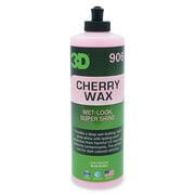 3D Cherry Wax - Deep Gloss, Wet Look Carnauba Car Wax - UV Protection for Dark Paint Colors 16oz.