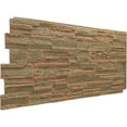 thumbnail image 2 of Ekena Millwork 48 5/8"W x 24 3/4"H x 1 1/4"D Cascade Stacked Stone, EverStone Faux Stone Siding Panel, Iron Mill, 2 of 11