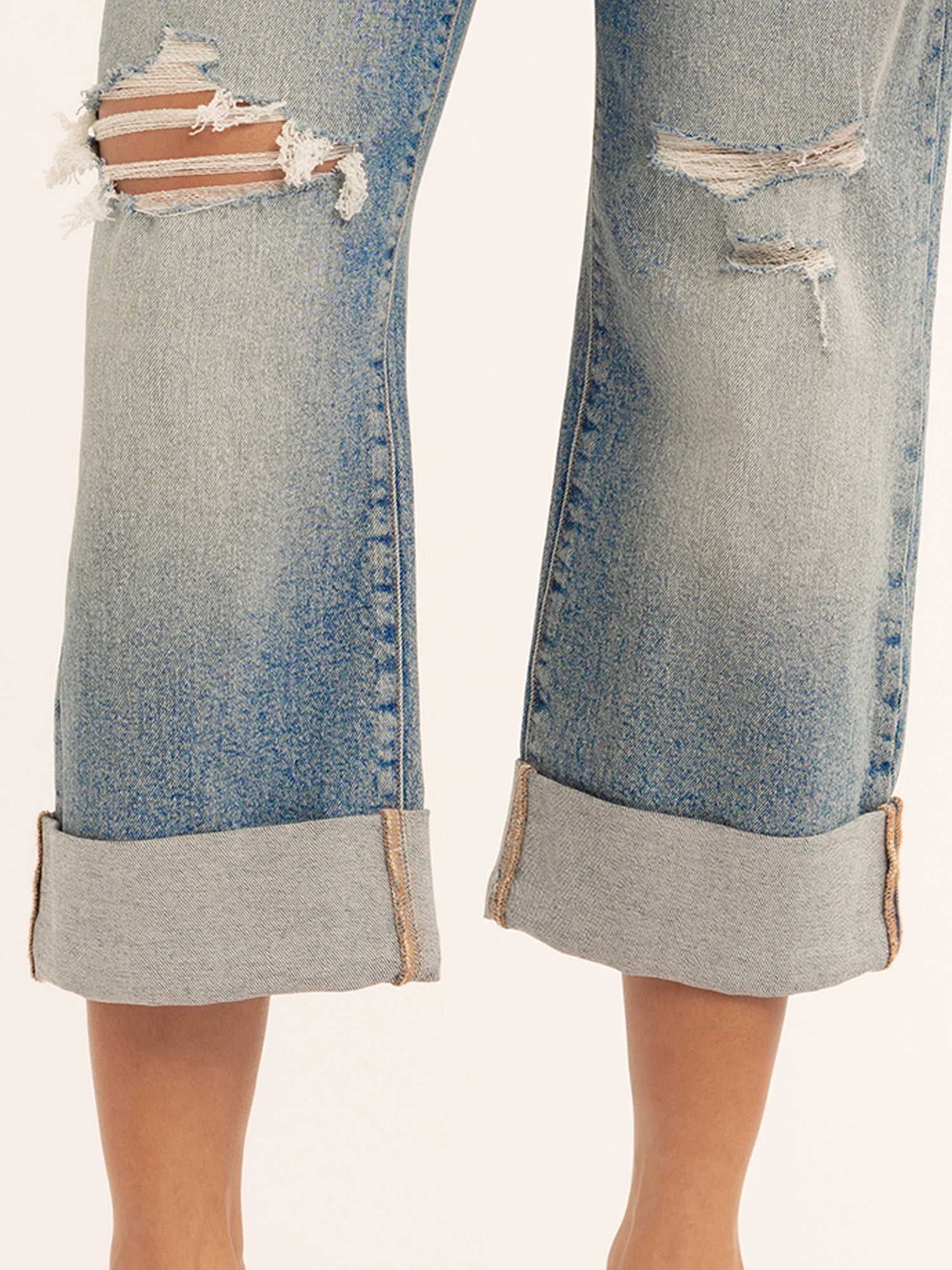 Jessica Simpson Women's Zinnia Wide Leg Boyfriend Jeans, Sizes 2-16