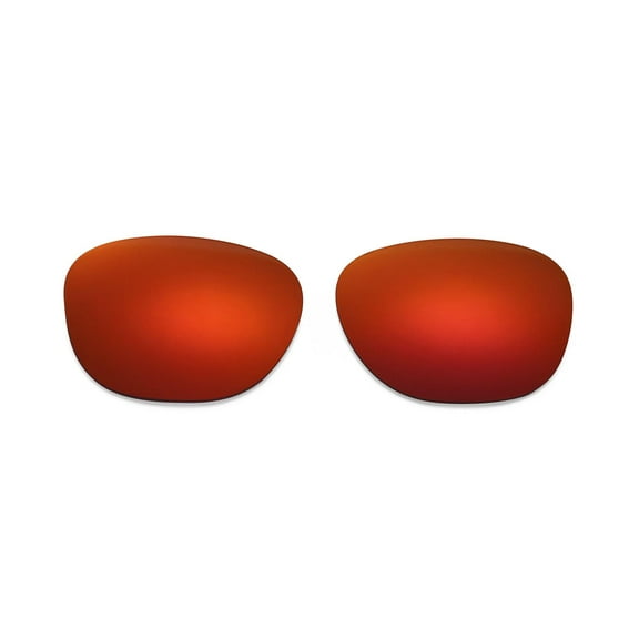 Walleva Fire Red Polarized Replacement Lenses for Ray-Ban RB3016 49mm Sunglasses