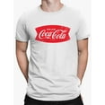 thumbnail image 2 of Officially Licensed Coca-Cola Vintage Logo Banner Men's T-shirt, 2 of 3