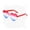 B, variant on Patriotic Red White Blue Gradient Party Glasses 4th of July Celebration Sunglasses Independence Day Eyewear Accessory for Birthday Summer Beach Pool Parties