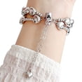 thumbnail image 3 of Love Heart Chain Bands for Apple Watch 49mm 46mm 45mm 44mm 42mm 41mm 40mm 38mm, Slim Shiny Plating Metal Bracelet with Adjustable Clasp Compatible with iWatch Series 10 9 8 7 6 5 4 3 2 SE Ultra, 3 of 5