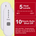 thumbnail image 2 of Electric Heated Blanket Queen Size with Dual Control, 4 Heat Settings & 10H Auto Off, Super Soft Flannel Heating Blanket, Machine Washable, Grey, 2 of 6