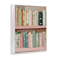 thumbnail image 2 of Stupell Industries Glam Book Lover's Pastel Shelf White Framed Giclee Art, 24 x 30, by The Prints Vibe, 2 of 8