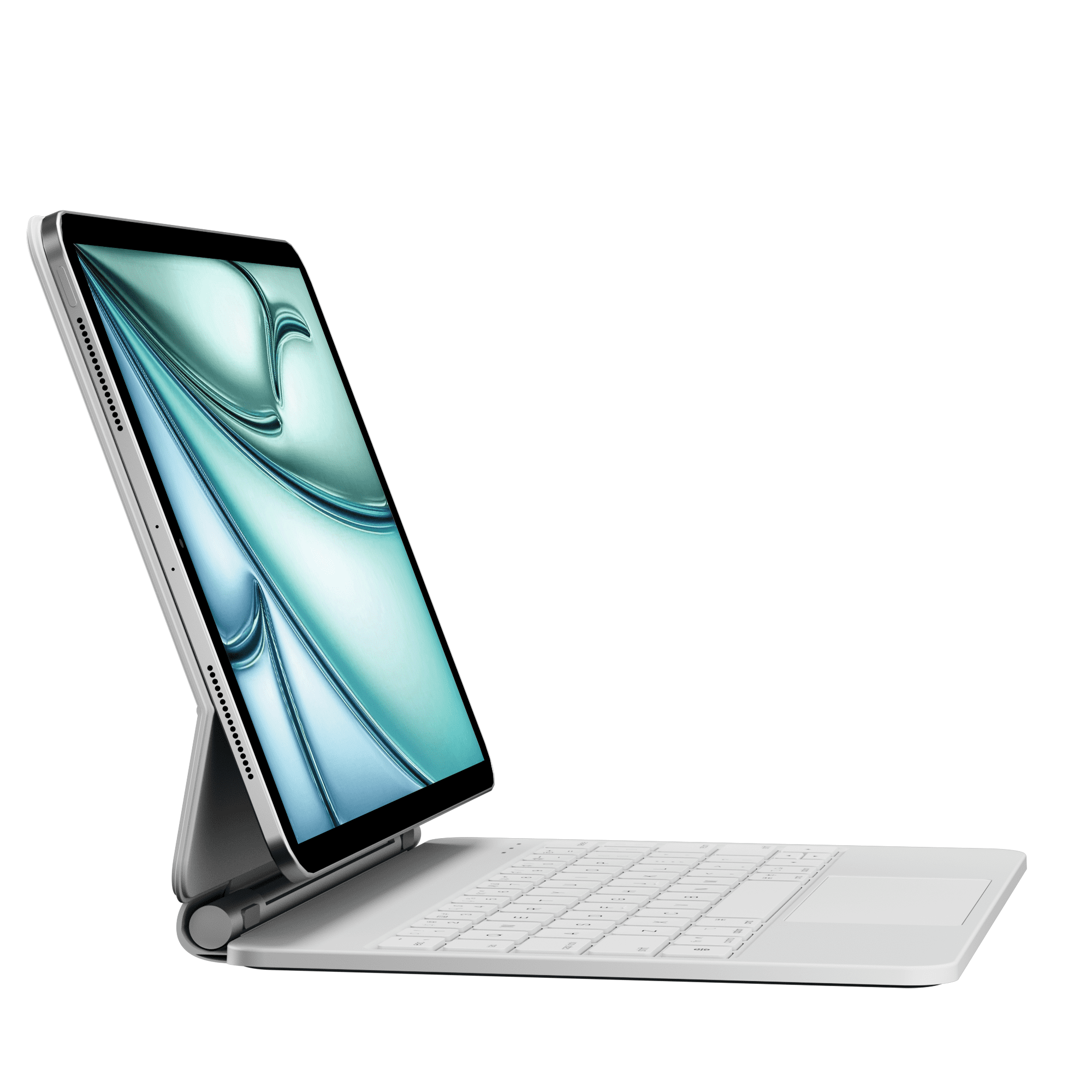edaiser Wireless Magic Keyboard Case + Magnetic Cover Compatible with Apple iPad Pro 11-inch M4 2024 M5 2025, Off White