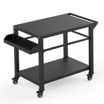 GetYes Wheeled Metal Patio Grill Cart