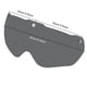 thumbnail image 3 of Lente de Ojo de Casco de Bicicleta de 3 Piezas Zulema Lente de repuesto para gafas de casco, 3 of 8