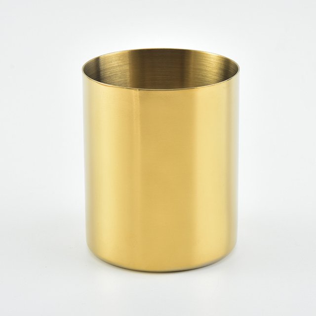 Portalápices Organizador de escritorio, Bolígrafo dorado Portalápices Contenedor Escritorio Papelería Organizador Mesa Jarrones Maceta Maquillaje Pincel,Acero inoxidable,Oro ShuxiuWang 1327537008798