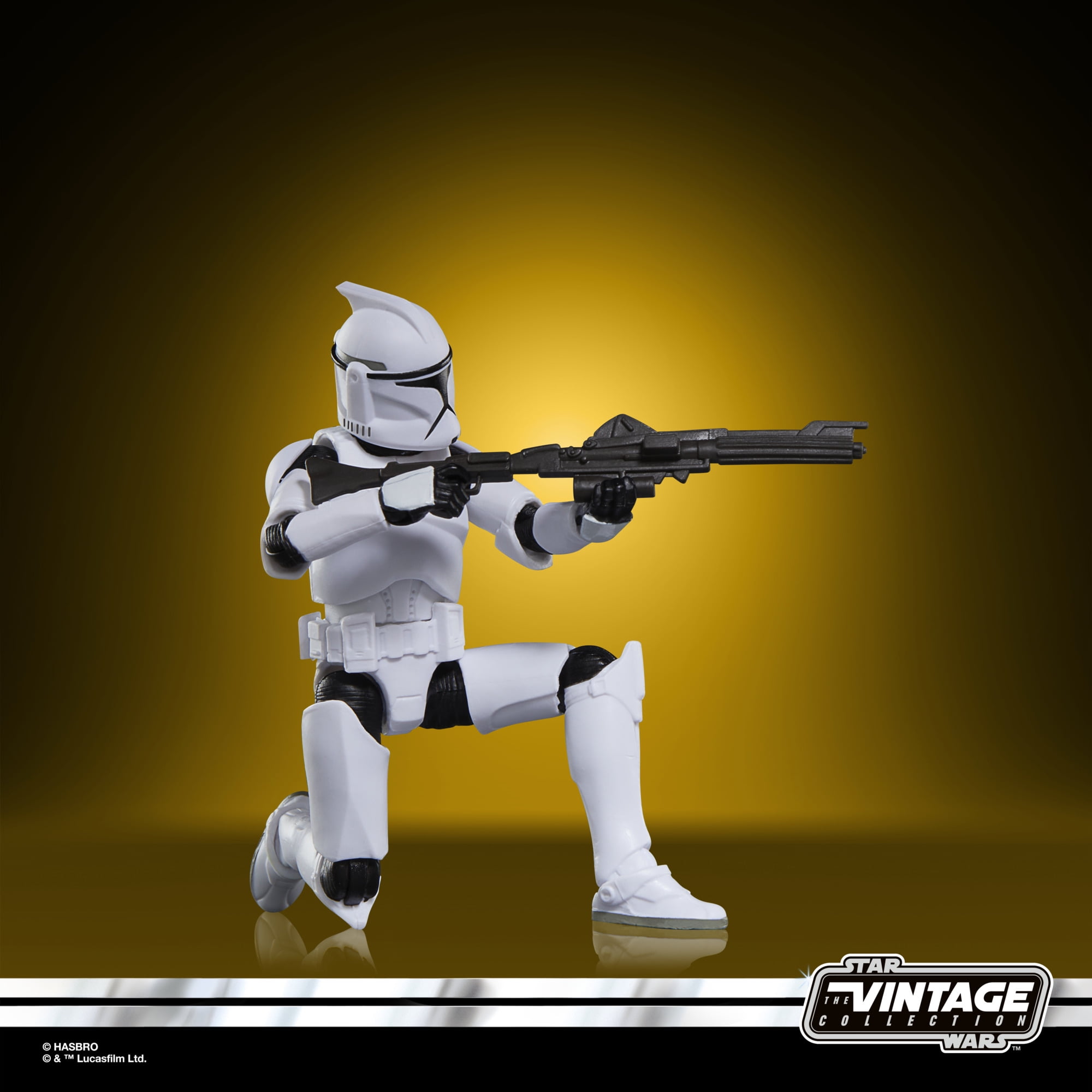 Star Wars The Vintage Collection Phase I Clone Trooper, Star Wars: Attack of the Clones Action Figure (3.75”)