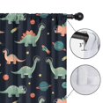 thumbnail image 4 of Blackout Kids Curtains,Dark Blue Dinosaurs Space Pattern Childrens Insulated Curtains Set Of 2,Bedroom Essentials,Toddler Room Decor 52"x63", 4 of 5