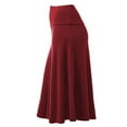 thumbnail image 4 of Cuteduck Womens High-Waist Elegant A-Line Flowy Midi Skirt S-XXL, 4 of 5