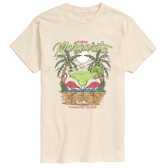 Instant Message - Enjoy Margarita Paradise Short Sleeve Graphic T-Shirt