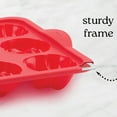 thumbnail image 5 of Trudeau Pink Geo Heart Muffin Pan and Trudeau Red Rose Muffin Pan, Sturdy Structured Silicone, 9 Count Mold, 2 Pack, 5 of 12