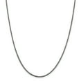 thumbnail image 1 of Sterling Silver Solid 2.22mm Antiqued Square Spiga Chain (Weight: 11.57 Grams, Length: 20 Inches), 1 of 3