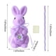 thumbnail image 3 of Nuevo producto de Pascua: adorno de conejo flocado simulado, 3 of 6