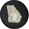 Georgia - Streets Travel Map Spare Tire Cover Jeep RV 33 Inch