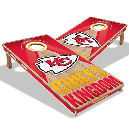 YouTheFan NFL Kansas City Chiefs 2X4 Slogan Series Cornhole NO BAGS