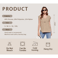 thumbnail image 5 of Scacto Womens V Neck Sweater Vest Oversized Ribbed Knit Sleeveless Casual Loose Fit Pullover Tank Top, 5 of 6