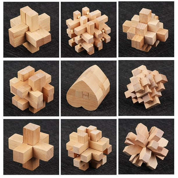 Jeux de puzzle en bois Casse-tête Jouet - Puzzles 3D pour