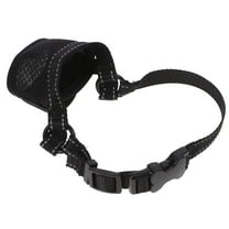 IBASETOY Small Muzzle for Dogs Dog Muzzle Black Adjustable Design for Walking 1Set