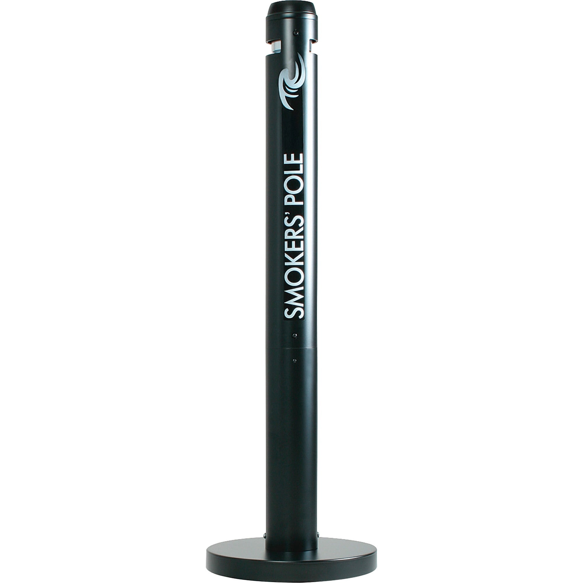 Rubbermaid Commercial Freestanding Smoker's Pole, Black