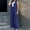 Blue, variant on HOZADOIE Womens Blazer Suits 2 Piece Set Business V Neck Sleeveless Button Front Blazer Vest Pleated Slightly Flared Wide Leg Blazer Pants Sleek Office Work Suit Set