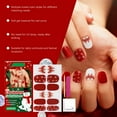 thumbnail image 5 of Christmas Nail Tips, Christmas False Nails, Removable Reusable Christmas Nail Stickers, Safe Non-Irritating Material, Easy Application Wearable Nail Patches for Festive Holiday Nail Art, 5 of 9
