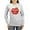 Ash Gray, variant on CafePress - 100Th Day Of School Red Apple Women's Long Sleeve - Women's Long Sleeve Graphic Casual T-Shirt