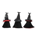 thumbnail image 5 of Wovilon Halloween Decor Halloween Doll Black Robe Rudolph Makeup Party Hat Faceless Doll Gnome, 5 of 6