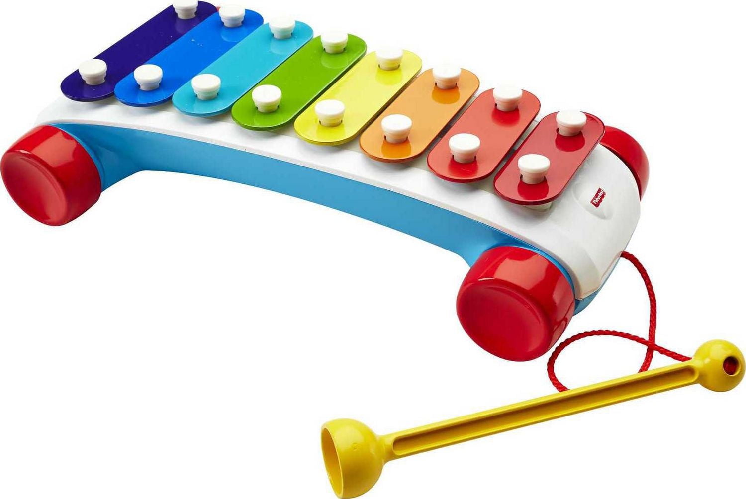 Fisher-Price Classic Xylophone Toddler Pretend Musical Instrument Pull Toy, 18 months to 5 years
