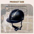 thumbnail image 7 of TTETTZ Equestrian Helmet Adjustable Head Circumference 48-52cm Lightweight for Kids Black, 7 of 7