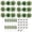 30 PCS Green, variant on QISIWOLE Velvet Layered Glitter Poinsettia Stem, Burgundy Red Floral Pick with Wire Stem, 8.66 in Polyester, for Christmas Tree Wreath and Garland Decor