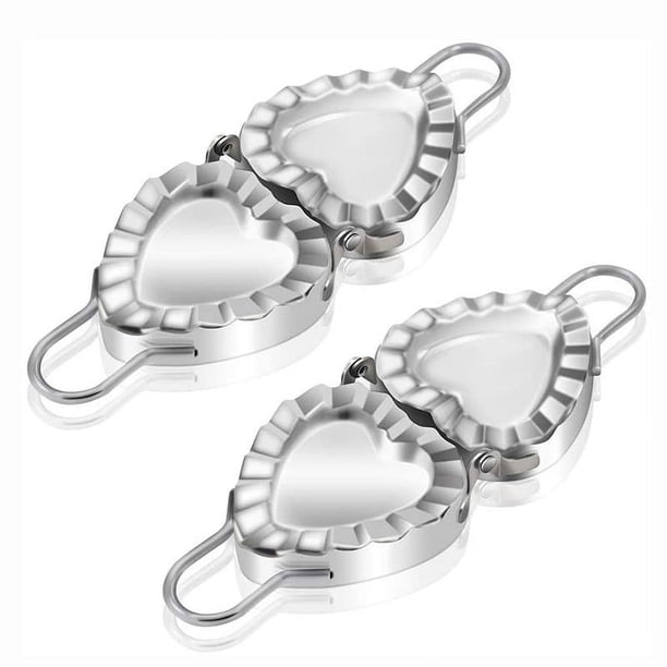 ZHAOCHENG piezas de los mejores utensilios de acero inoxidable Empanada Press Ravioli Mold Pierogi Dumpling Maker Wrapper Pastelería Cortador de masa Accesorios de cocina, artefacto creativo de bola d