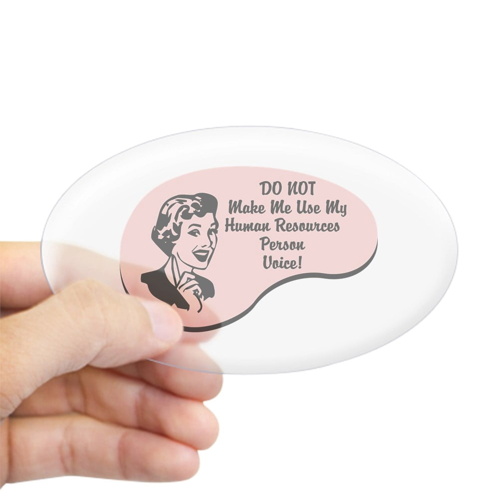 CafePress Civil Engineer Voice Oval Bumper Sticker - 4mil Vinyl Decal For Car, Laptop, Or Fridge