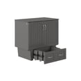 thumbnail image 3 of AFI Marina Twin Solid Wood Murphy Bed Chest with Drawer & Charger, Grey, 3 of 8