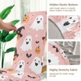 thumbnail image 5 of Yayeee 2 Pack Dining Chair Covers Stretch Parson Chairs Slipcovers Seat Protector, Pastel Pink Halloween, 5 of 6