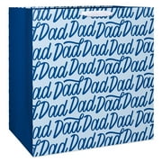 American Greetings 19.5" Jumbo Blue Father's Day Gift Bag, Dad Script (1-Count)