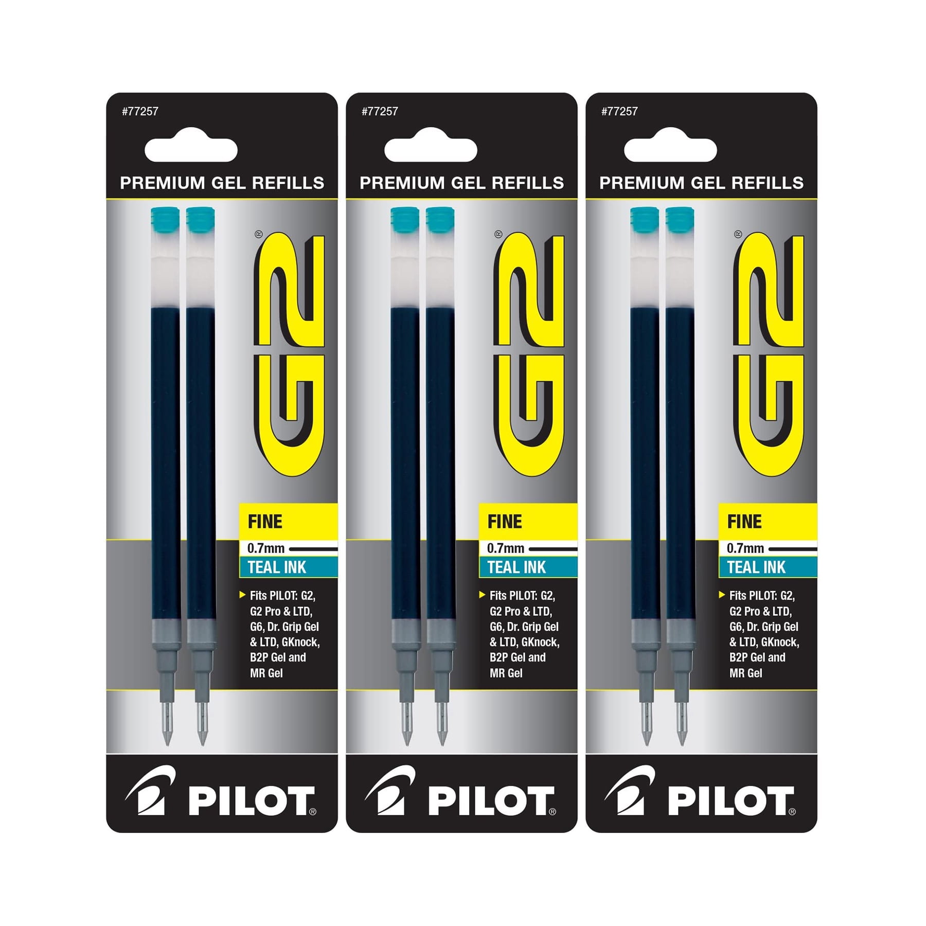 10 Replacement Refills for Pilot G-2 0.7mm Fine Rollerball Gel Pen Blue 