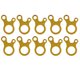 thumbnail image 1 of 10 piezas de sujetadores de nudo rápido, hebillas de cuerda de viento amarillas, corredores de cordón de tienda de campaña de 3 orificios, 1 of 8