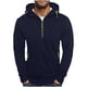 thumbnail image 1 of pstuiky camisa de manga larga para hombre, Sudadera con capucha de manga larga, color liso, con media cremallera y múltiples bolsillos para hombre Tops de hombre xl, 1 of 5